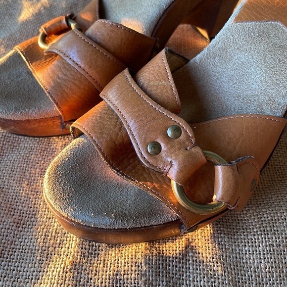 Michael Kors, brown slides, wooden retro vintage Y2K Rare Size 7 - Picture 4 of 16